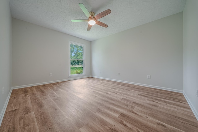 205 Walnut St, Smyrna, TN 37167 - empty room featuring ceiling fan, a textured ceiling, and light wood-style flooring