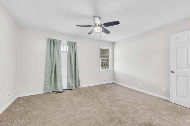 3405 Polly Dr, Clarksville, TN 37042 - spare room with carpet flooring and ceiling fan