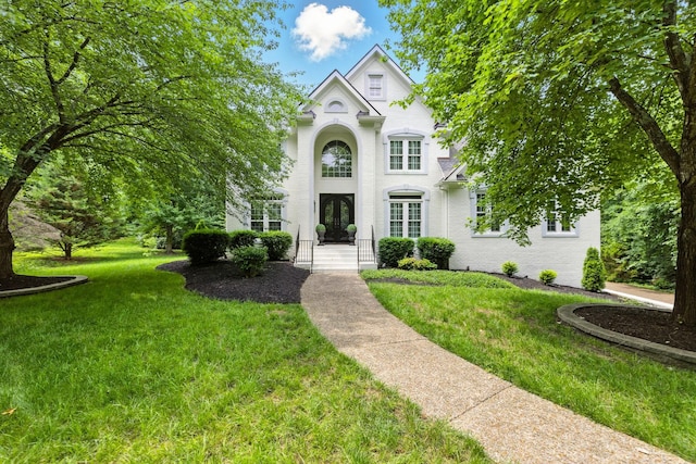 1060 Wilshire Way, Brentwood, TN 37027 - view of front of property with a front lawn and brick siding