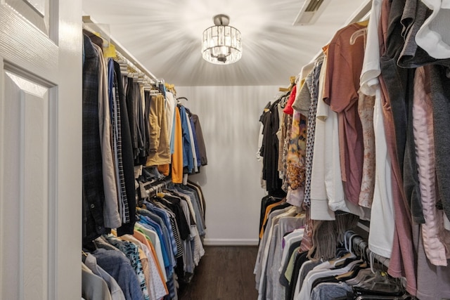 1060 Wilshire Way, Brentwood, TN 37027 - walk in closet featuring wood finished floors and a chandelier