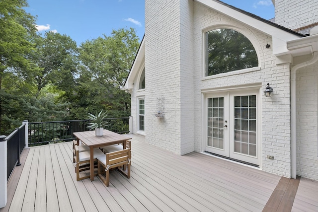 1060 Wilshire Way, Brentwood, TN 37027 - deck with french doors and outdoor dining area