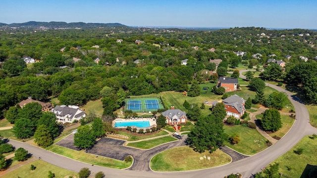 1060 Wilshire Way, Brentwood, TN 37027 - aerial view of property's location with a pool