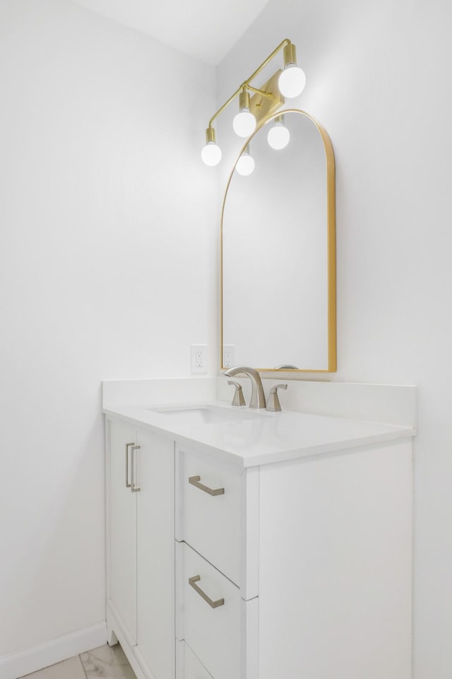 107 Hillsdale Dr, Hendersonville, TN 37075 - bathroom featuring vanity and marble look tile flooring