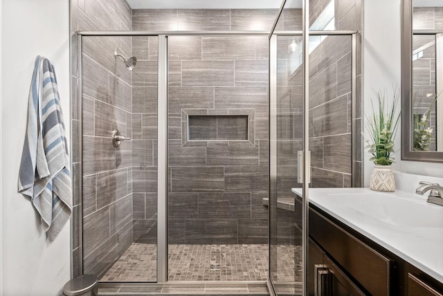 1098 Eagles View Dr, Clarksville, TN 37040 - bathroom featuring vanity and a stall shower
