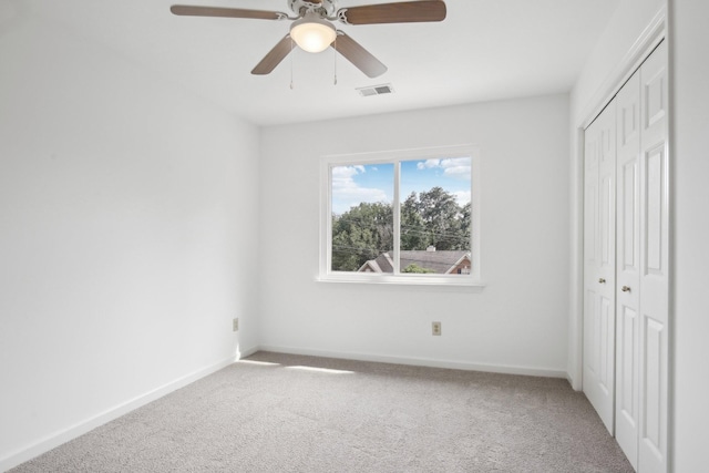 1438 Brighton Cir, Old Hickory, TN 37138 - unfurnished bedroom with carpet, a closet, and a ceiling fan