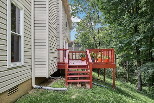 1438 Brighton Cir, Old Hickory, TN 37138 - deck with stairway