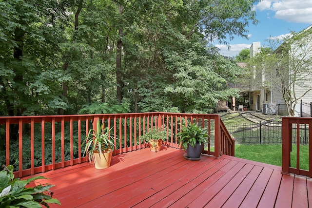 1438 Brighton Cir, Old Hickory, TN 37138 - deck featuring a fenced backyard
