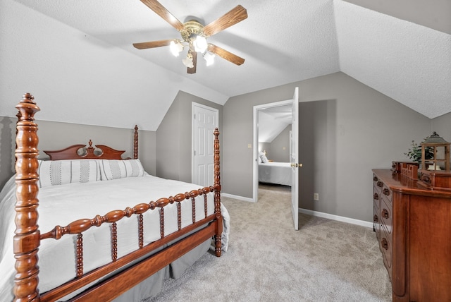 2430 Underwood Rd, Cunningham, TN 37052 - bedroom with lofted ceiling, light carpet, and ceiling fan