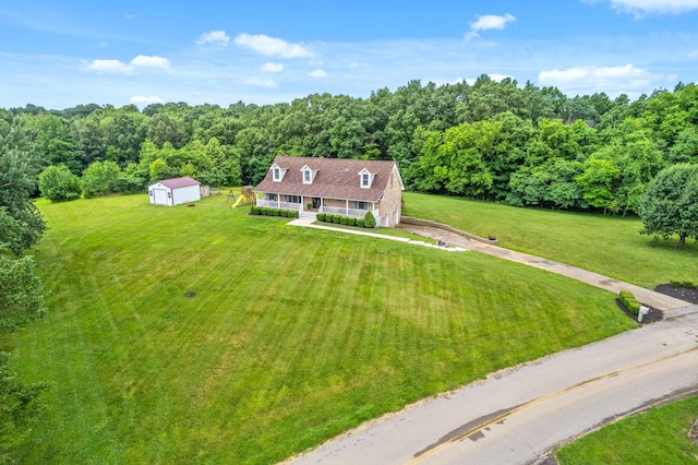 2430 Underwood Rd, Cunningham, TN 37052 - view from above of property with a heavily wooded area