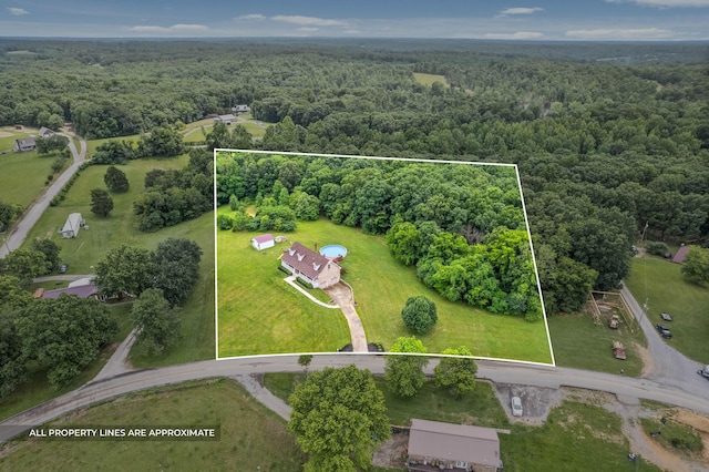 2430 Underwood Rd, Cunningham, TN 37052 - aerial view of property's location featuring property boundaries highlighted