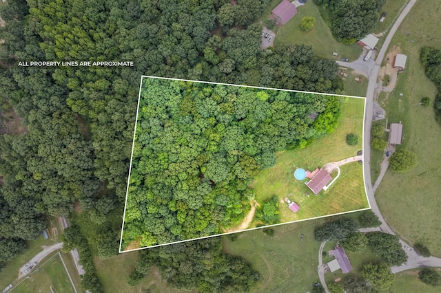 2430 Underwood Rd, Cunningham, TN 37052 - aerial view of property's location with property boundaries highlighted