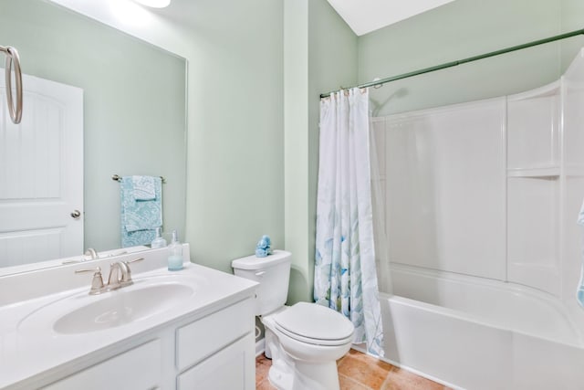 625 Foster Ln, Mount Juliet, TN 37122 - full bath with vanity, shower / bath combination with curtain, and tile patterned floors