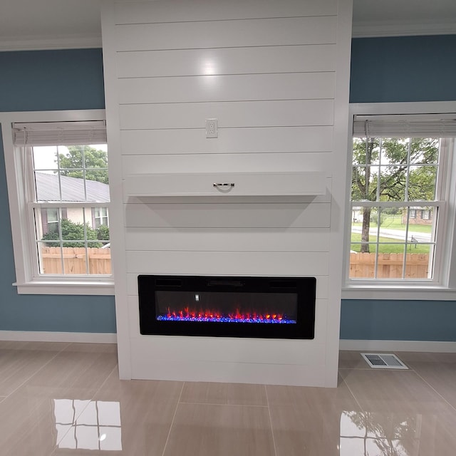 148 Quita Cir, Lebanon, TN 37087 - detailed view of crown molding and a glass covered fireplace