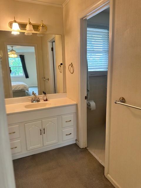 303 Revere Ln, Franklin, TN 37064 - ensuite bathroom with vanity and crown molding