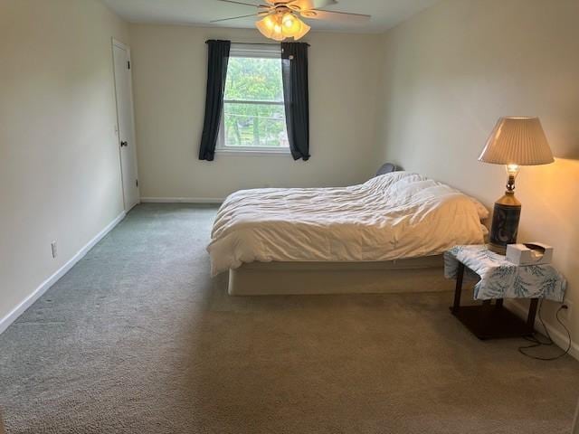 303 Revere Ln, Franklin, TN 37064 - carpeted bedroom featuring baseboards and a ceiling fan