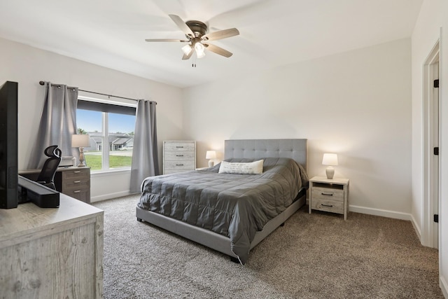 1202 Oak Grove Rd, Dickson, TN 37055 - bedroom with carpet floors and a ceiling fan