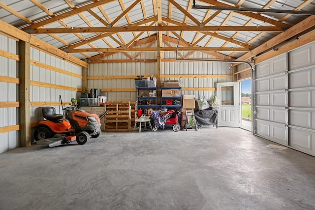1202 Oak Grove Rd, Dickson, TN 37055 - garage featuring metal wall