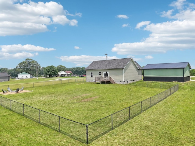 1202 Oak Grove Rd, Dickson, TN 37055 - view of yard featuring a wooden deck