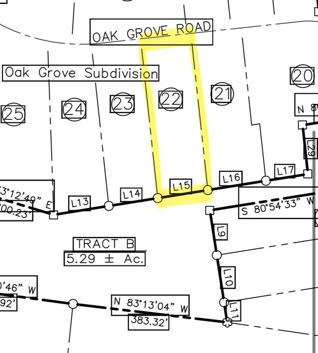 1202 Oak Grove Rd, Dickson, TN 37055 - map of parcels