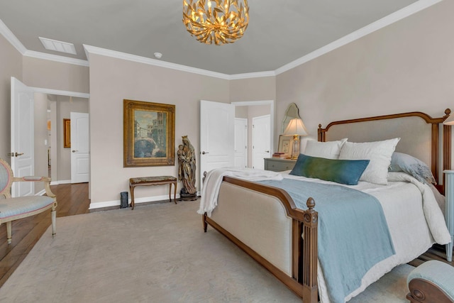 3002 Obion Pass, Spring Hill, TN 37174 - bedroom with a chandelier and ornamental molding