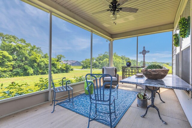 3002 Obion Pass, Spring Hill, TN 37174 - sunroom with ceiling fan