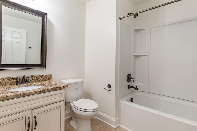76 Molly Bright Ln, Franklin, TN 37064 - bathroom with vanity, shower / bathtub combination, and tile patterned floors
