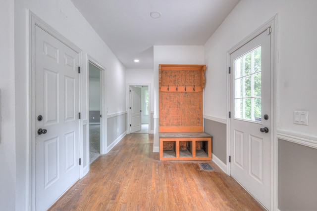 1202 Willow Brook Pass, Mount Juliet, TN 37122 - mudroom featuring wood finished floors and recessed lighting