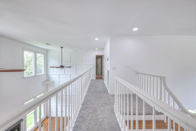 1202 Willow Brook Pass, Mount Juliet, TN 37122 - corridor with carpet floors and recessed lighting