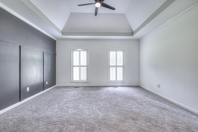 1202 Willow Brook Pass, Mount Juliet, TN 37122 - unfurnished bedroom featuring a raised ceiling, carpet floors, a closet, and ceiling fan