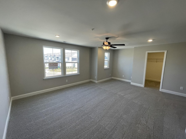 1154 June Wilde Rdg, Spring Hill, TN 37174 - empty room featuring recessed lighting, ceiling fan, and carpet floors
