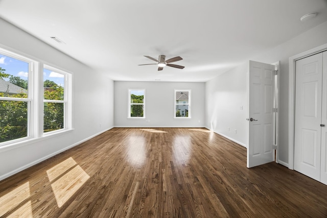 1183 Buckingham Cir, Franklin, TN 37064 - empty room featuring ceiling fan and wood finished floors
