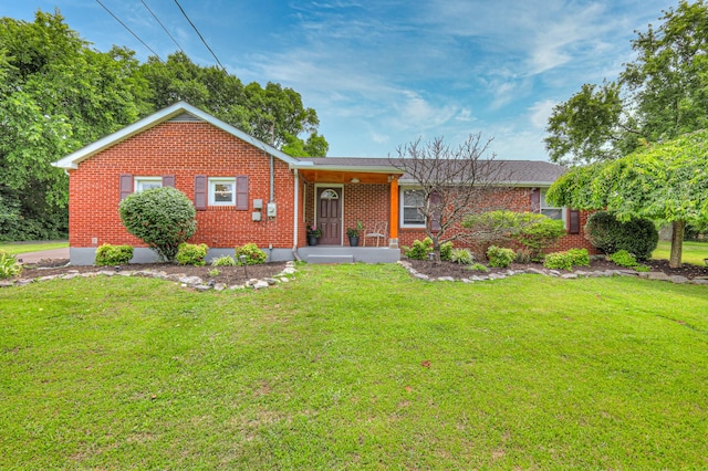 9649 Coles Ferry Pike, Lebanon, TN 37087 - ranch-style house with brick siding and a front lawn