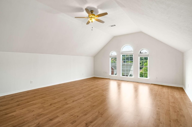 77 Kendall Park Dr, Nashville, TN 37217 - additional living space featuring wood finished floors, lofted ceiling, and ceiling fan