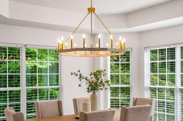 77 Kendall Park Dr, Nashville, TN 37217 - dining space featuring a chandelier