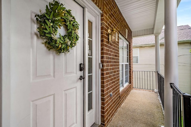 77 Kendall Park Dr, Nashville, TN 37217 - entrance to property with brick siding and a porch