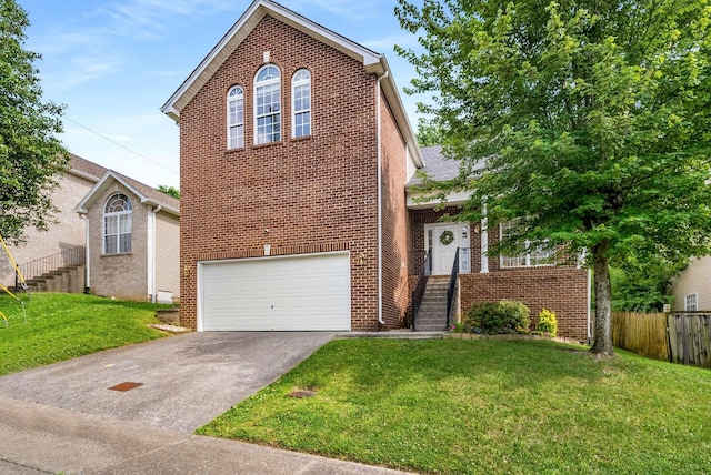 77 Kendall Park Dr, Nashville, TN 37217 - traditional-style home with brick siding, a garage, and driveway