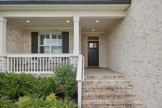 1120 Pretender Way, Columbia, TN 38401 - property entrance with brick siding and a porch