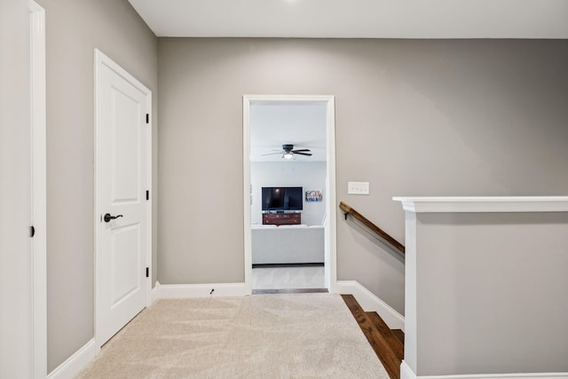 1120 Pretender Way, Columbia, TN 38401 - hall featuring an upstairs landing and baseboards