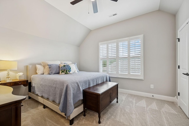 1120 Pretender Way, Columbia, TN 38401 - carpeted bedroom featuring lofted ceiling and a ceiling fan
