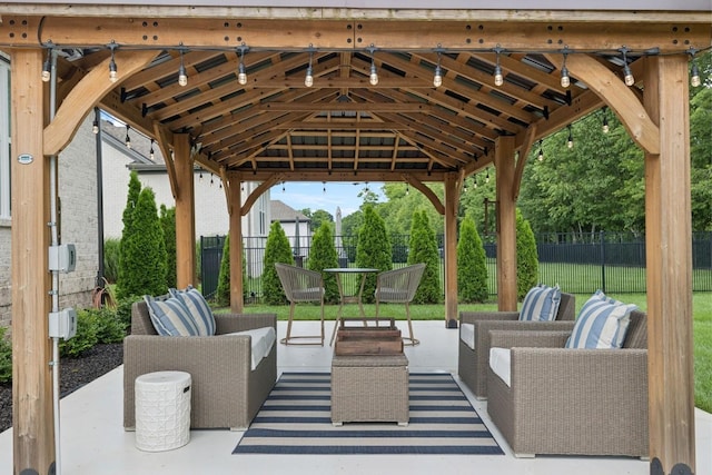 1120 Pretender Way, Columbia, TN 38401 - view of patio / terrace featuring a gazebo and outdoor lounge area