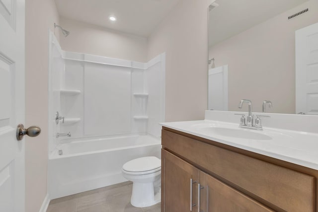 5211 Gladecress Ln, Hermitage, TN 37076 - full bath with vanity, shower / washtub combination, and tile patterned flooring