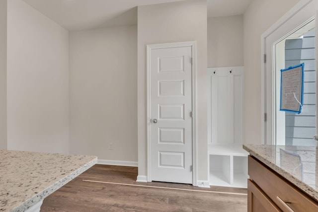 5211 Gladecress Ln, Hermitage, TN 37076 - mudroom with wood finished floors and baseboards