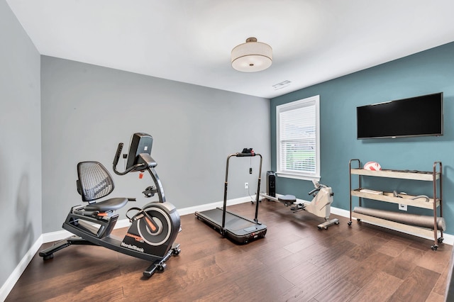 1229 Bobwhite Trl, Nolensville, TN 37135 - exercise area featuring wood finished floors and baseboards