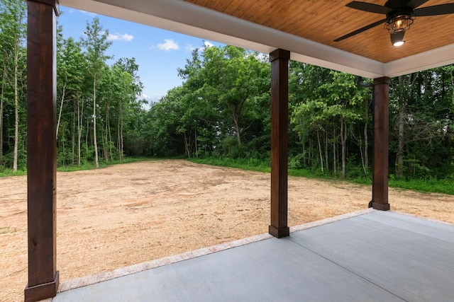 4100 Asbury Rd, Manchester, TN 37355 - view of patio / terrace featuring ceiling fan