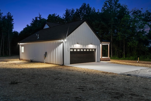 4100 Asbury Rd, Manchester, TN 37355 - garage with concrete driveway