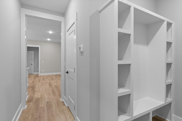 4100 Asbury Rd, Manchester, TN 37355 - mudroom featuring light wood-type flooring and baseboards