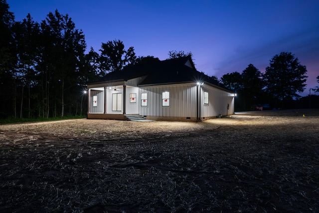 4100 Asbury Rd, Manchester, TN 37355 - view of property exterior with crawl space and board and batten siding