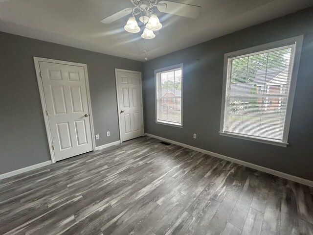 7206 Rosemary Ct, Fairview, TN 37062 - unfurnished bedroom with wood finished floors and ceiling fan