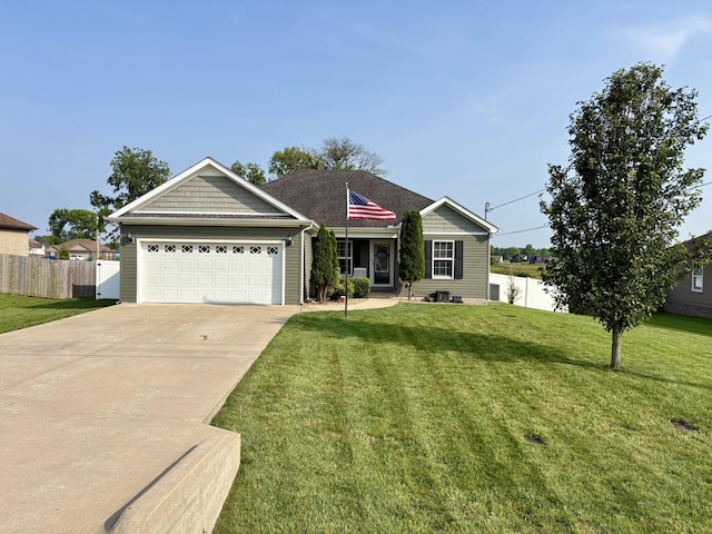 4611 Turquoise Ln, Murfreesboro, TN 37129 - ranch-style house featuring an attached garage and concrete driveway