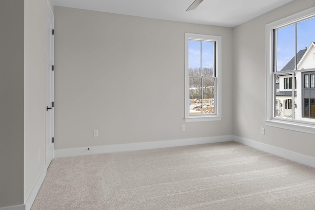 8011 Cane Creek Rd, Nashville, TN 37221 - empty room with carpet floors, plenty of natural light, and ceiling fan